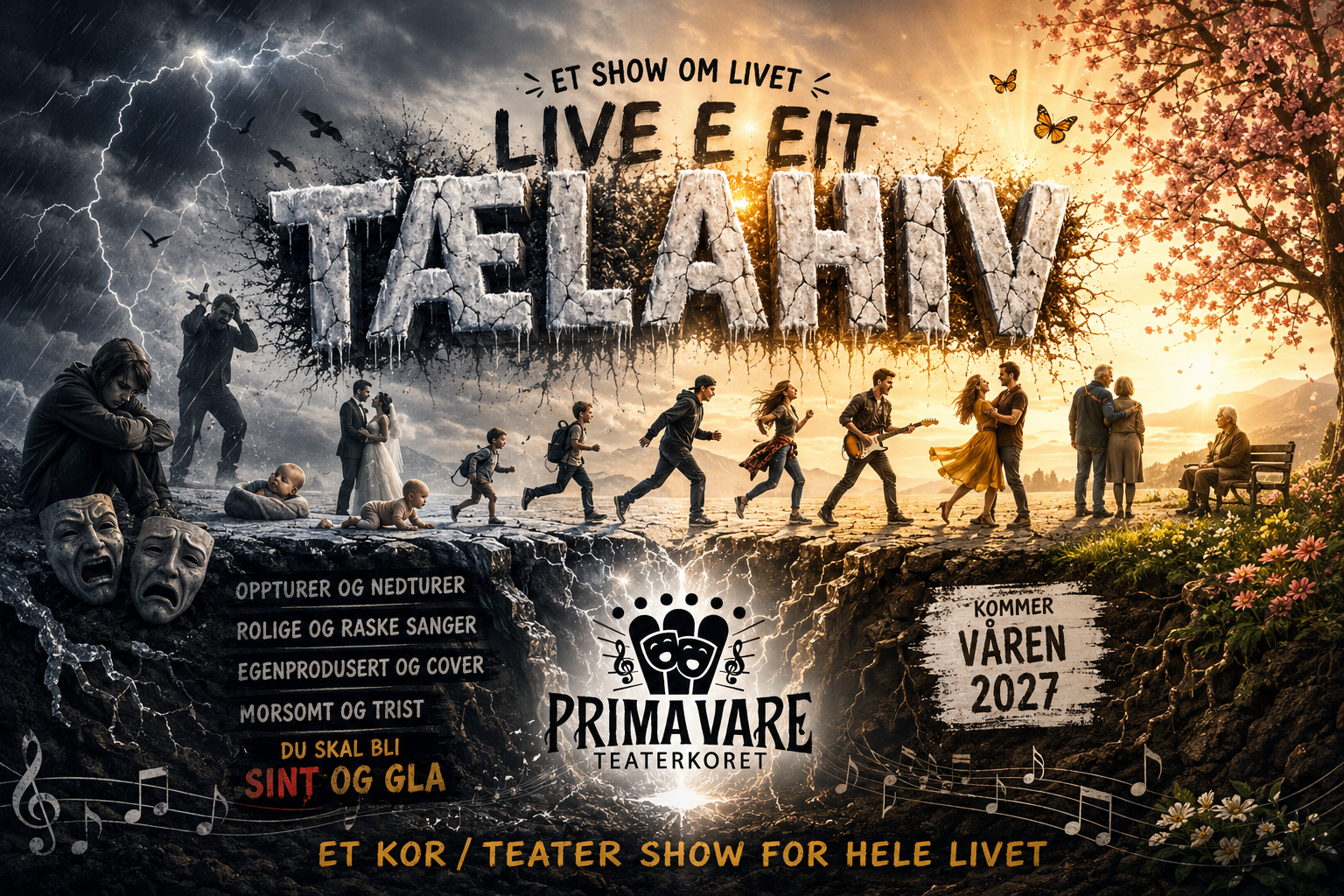 Plakat: Live e eit tælahiv – Prima Vare våren 2027
